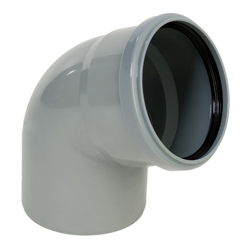 PP BEYGJA 110MM 67° Þ/6.3MM GRÁ