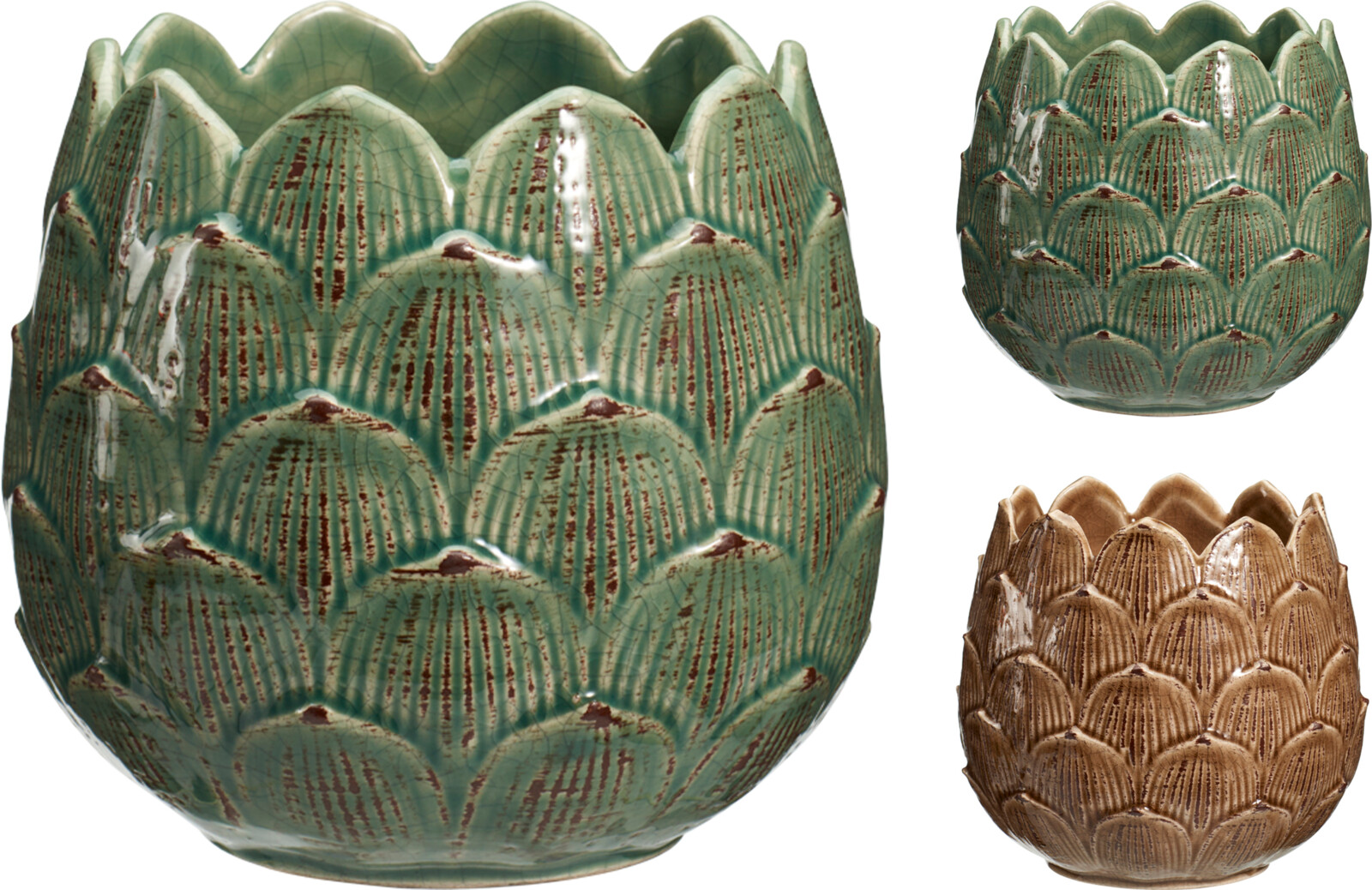 Blómapottur 10cm 2 litir