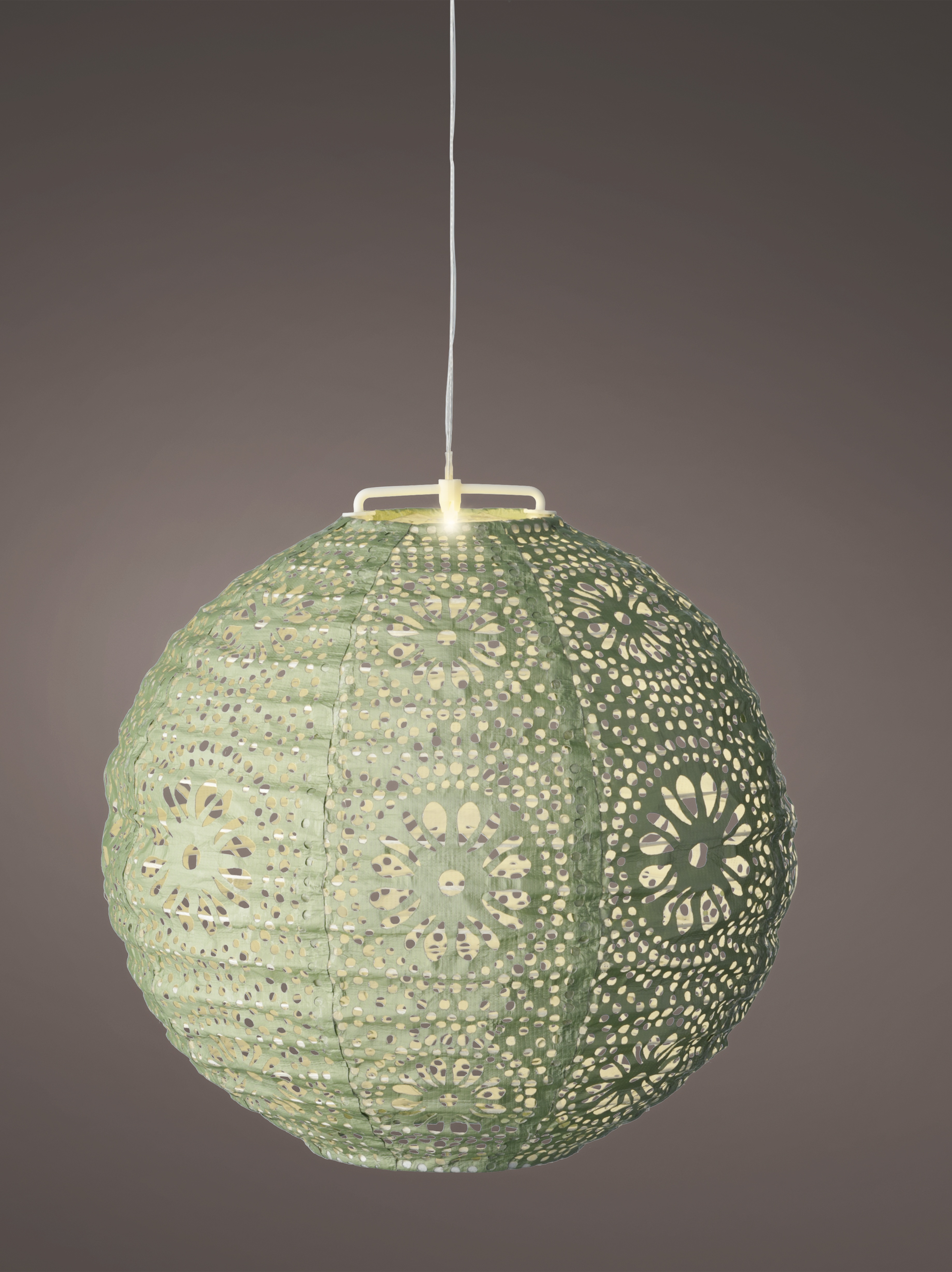 Sólarlukt græn 25*h23cm