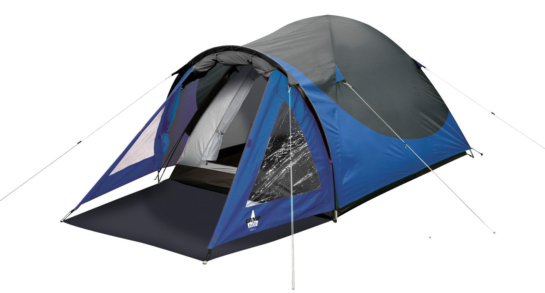 Campsite Rocky 2 manna blátt tjald.