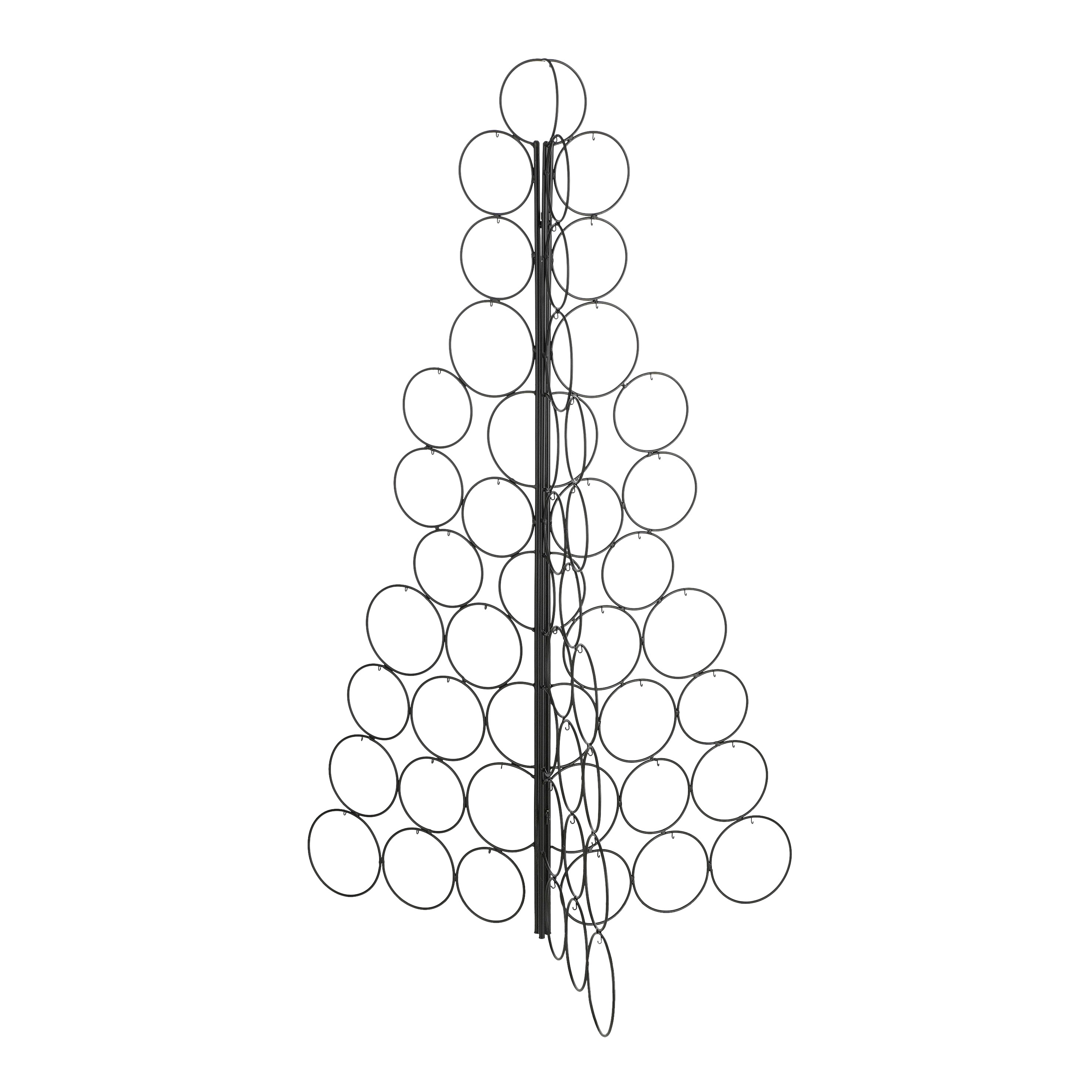 Jólatré 77,5*77,5*h118cm svart samanbrjótanlegt