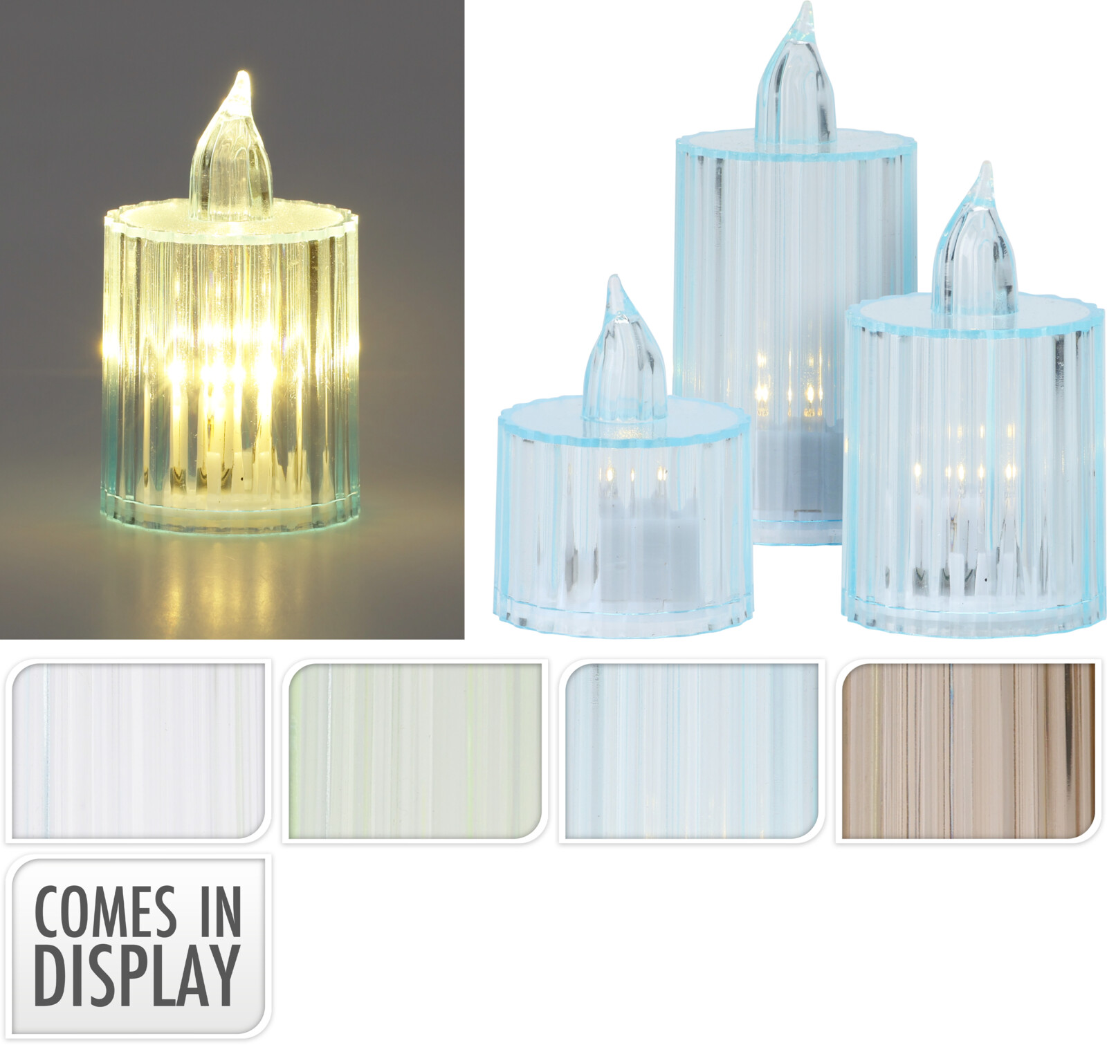 Kerti led 3 stk 4 litir