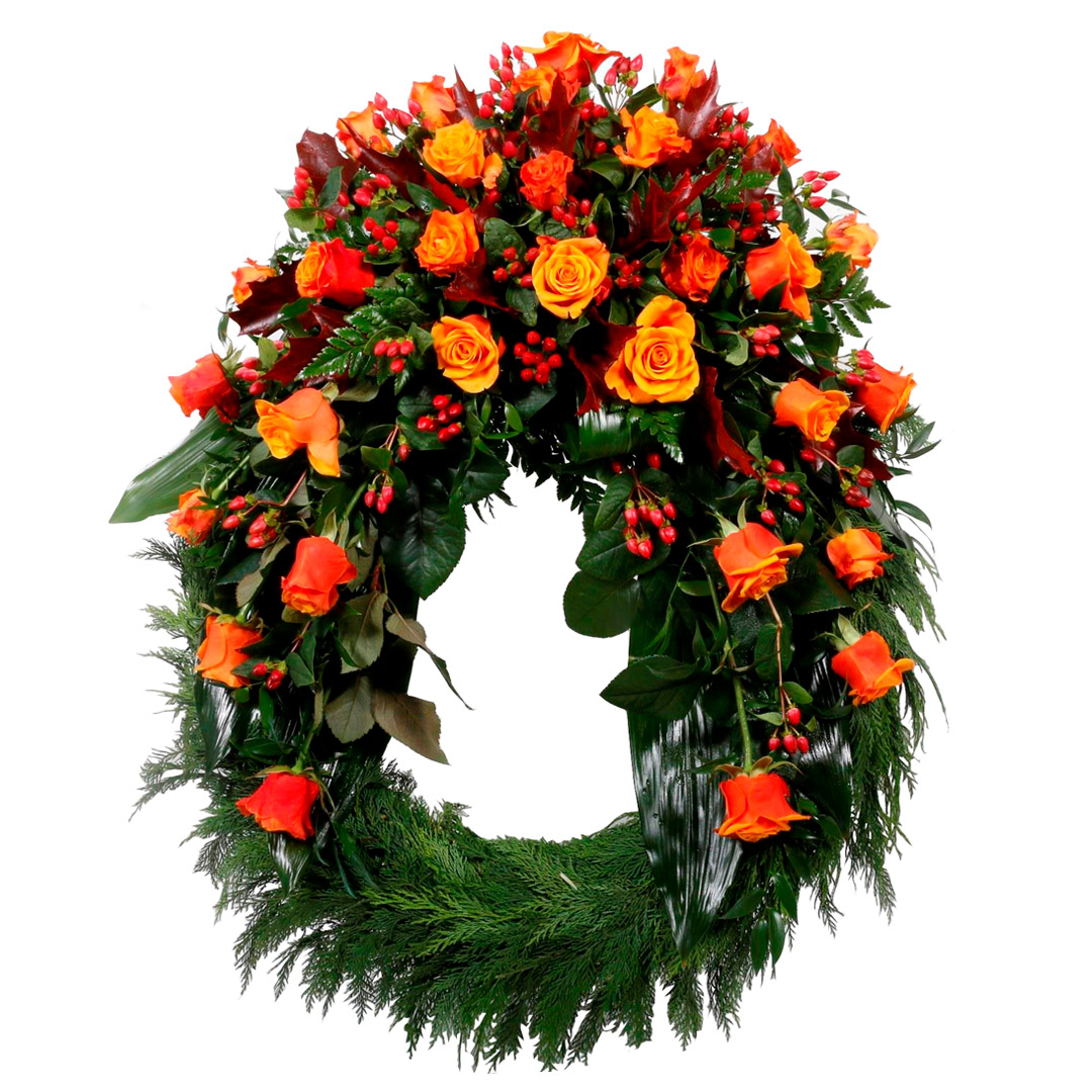 Hefðbundinn útfararkrans 60cm