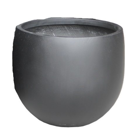 Pottur EGG 45*h38cm dökk grár