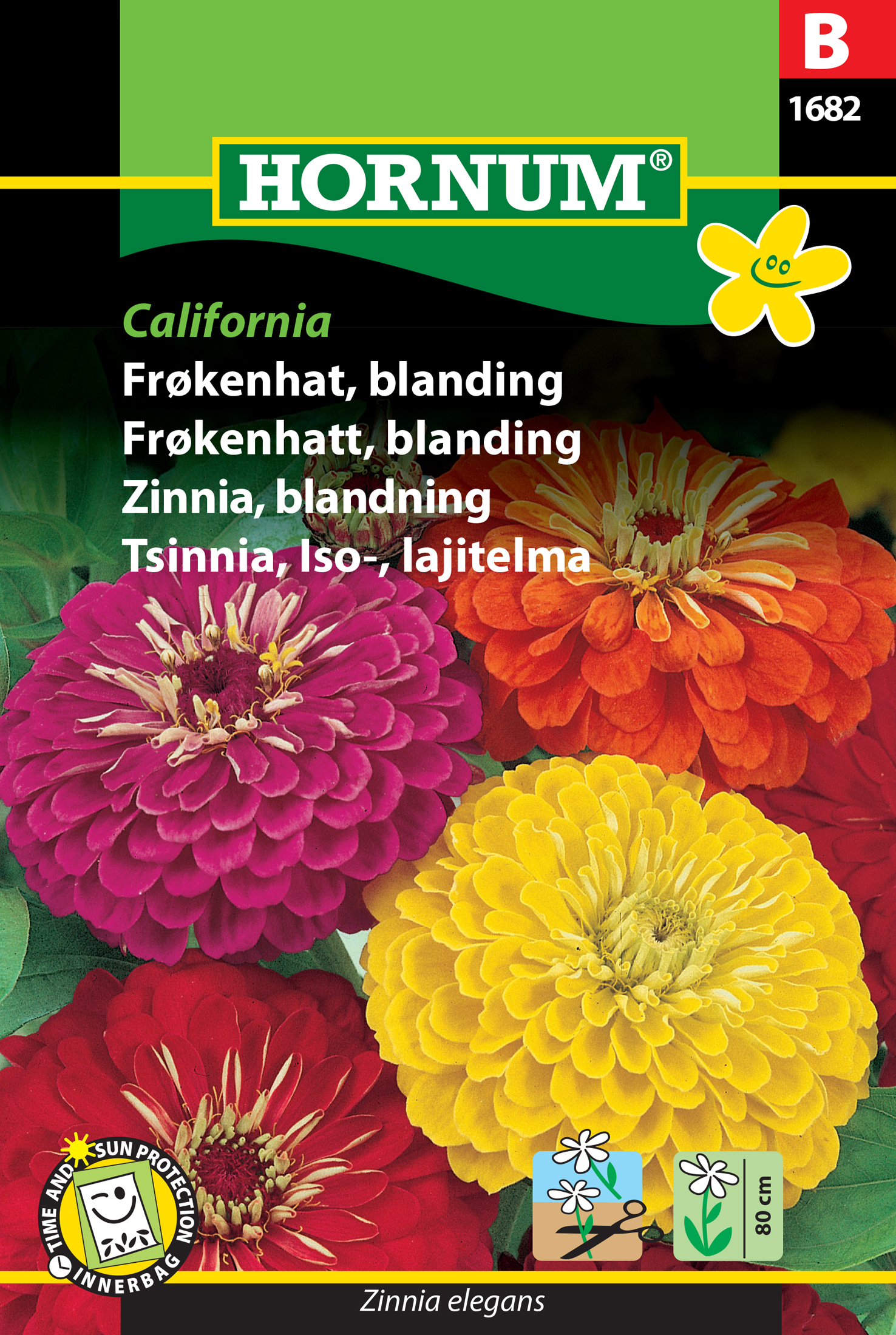 Fræ Drottningarfífill Zinnia elegans California