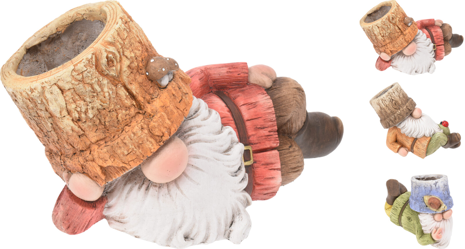 Garðálfur falinn í fötu 27cm 3teg.