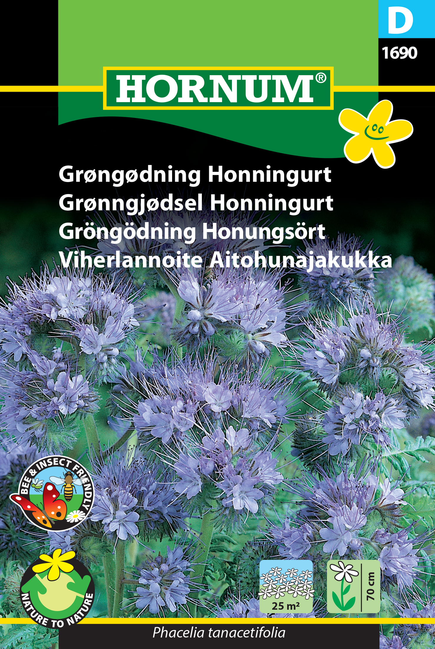 Fræ Fjaðurhunang Phacelia tanacetifolia