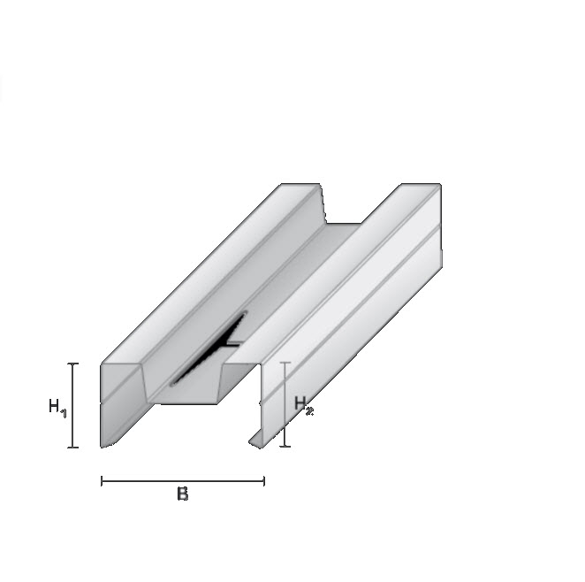 Hljóðstoð 40X70 3,90 m F - AVP 70/40 3.90 m