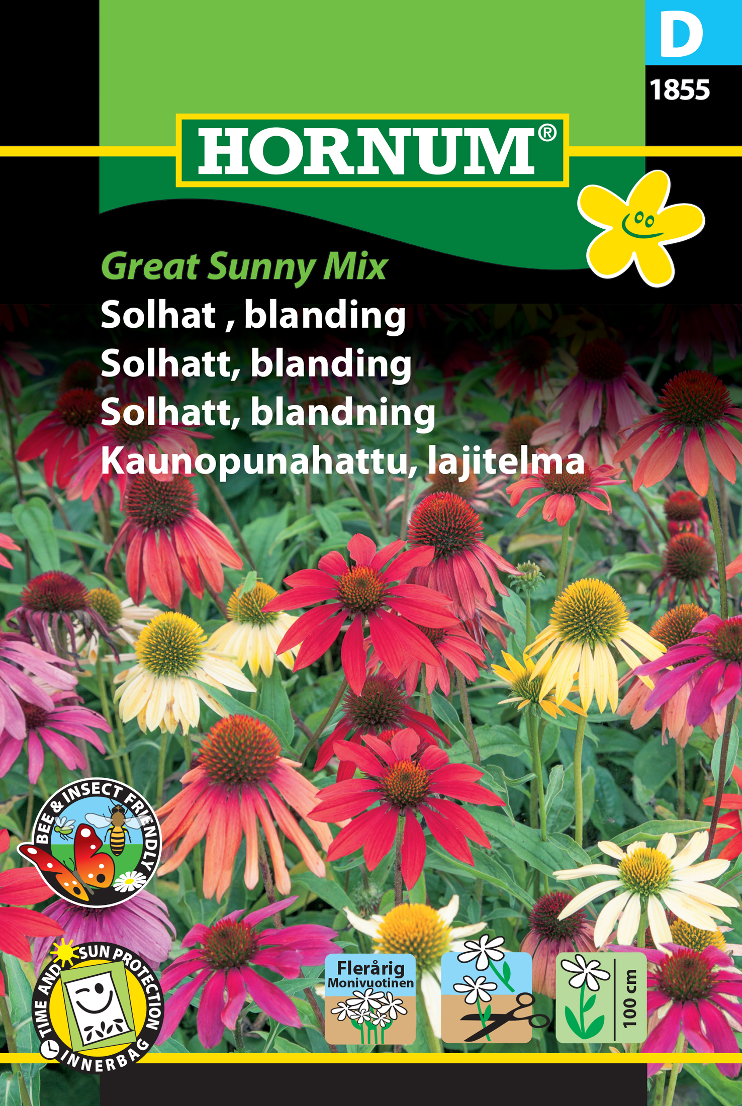 Fræ Sólhattur Echinacea Great Sunny Mix