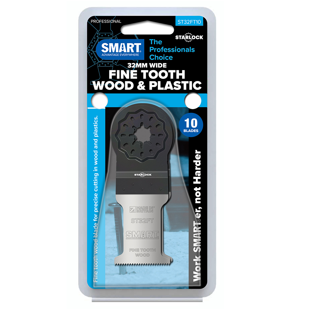 SMART FJÖLNOTABLAÐ 32MM ST32FT10 TRÉ (10ST) FÍNT