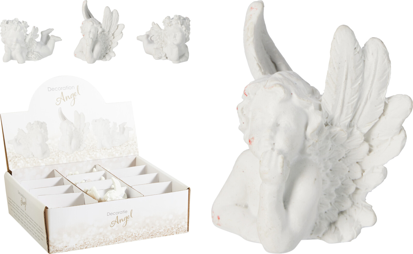 Englar liggjandi 6cm 3 gerðir