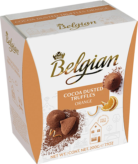 Konfekt Trufflur 200g 'The Belgian' appelsínu