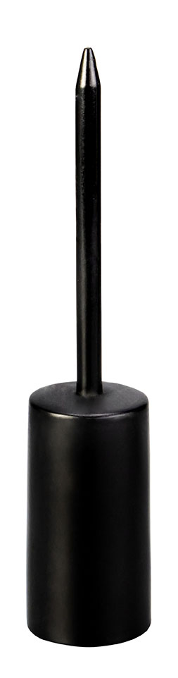 Kertastjaki á prjóni 11cm svartur