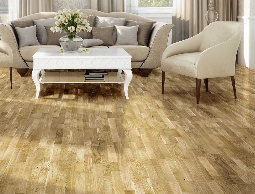 Viðarparket -  BAR EIK RÚSTIK 3JA STAFA G5C NÝ