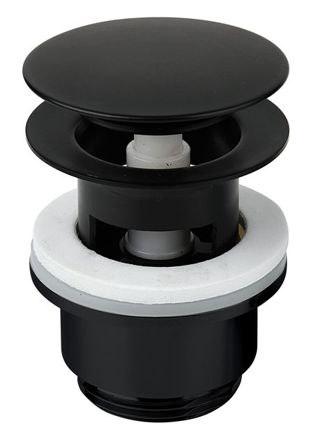 Botnventill í Handlaug m/ yfirfalli, svart - 238506100