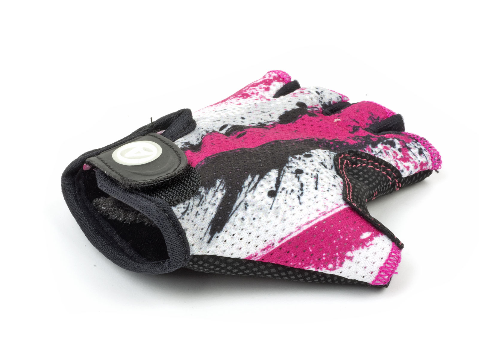 Reiðhj. hanskar Junior X6 M bleikur/hvítur/svartu