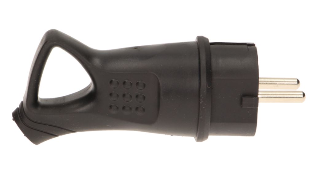 KLÓ GÚMMÍ MEÐ HANDFANGI 16A IP44