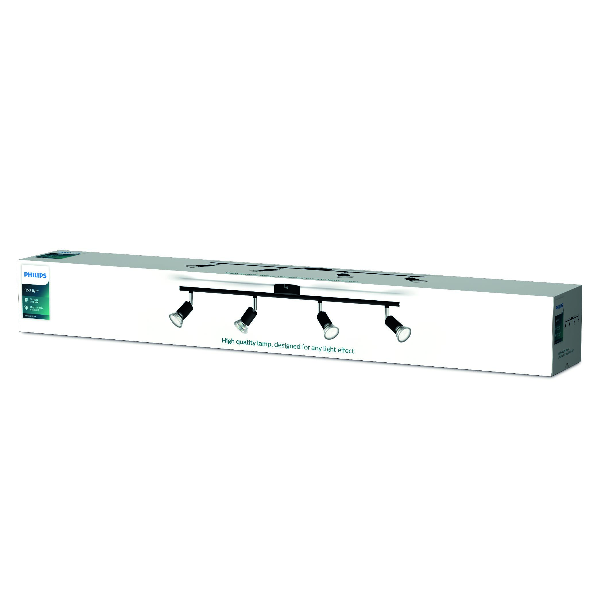 Limbali kastari 4x50W svartur