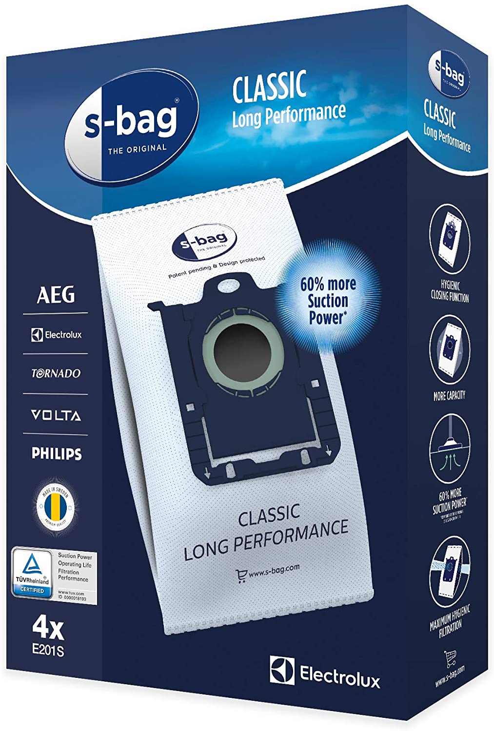 Ryksugupoki Electrolux E201S S-bag