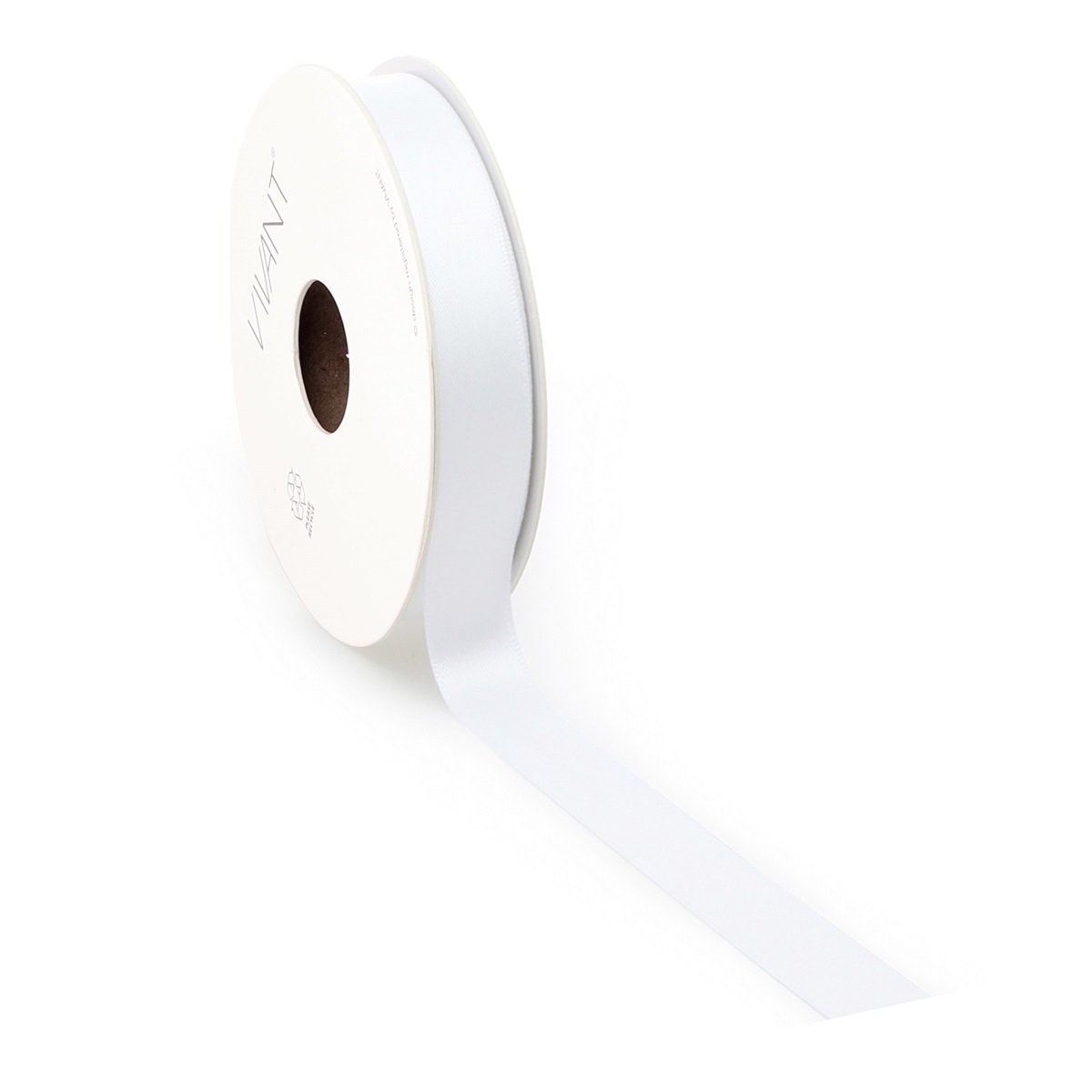 Borði 25m Satin 16mm hvítur