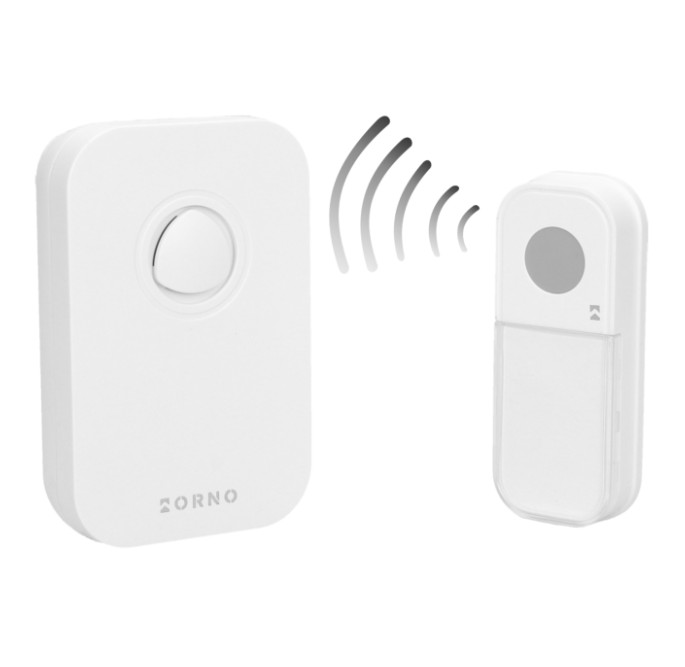 DYRABJALLA FADO AC 230V ÞRÁÐLAUS HVÍT, MEÐ BJÖLLUHN.