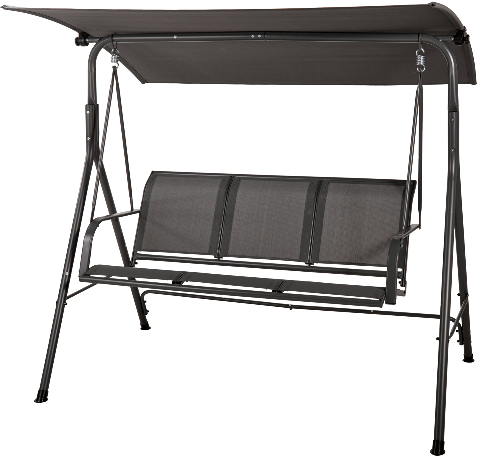 Garðbekkur rólu 3 sæta grár