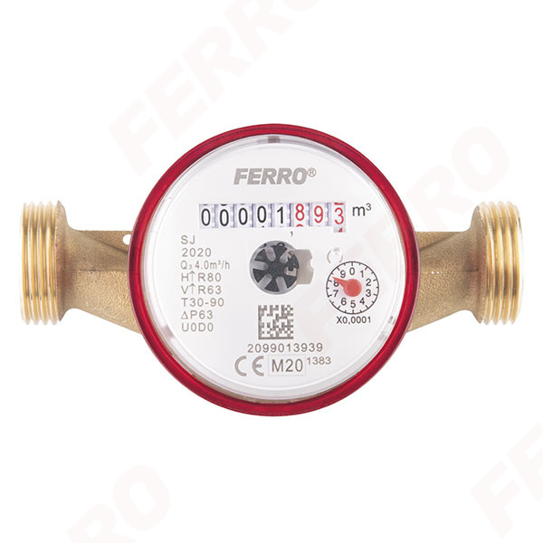 Rennslismælir Heitt vatn  3/4 DN15