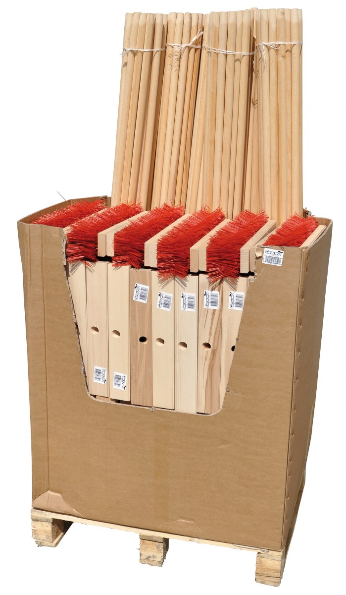 Strákústur með skafti 40 cm