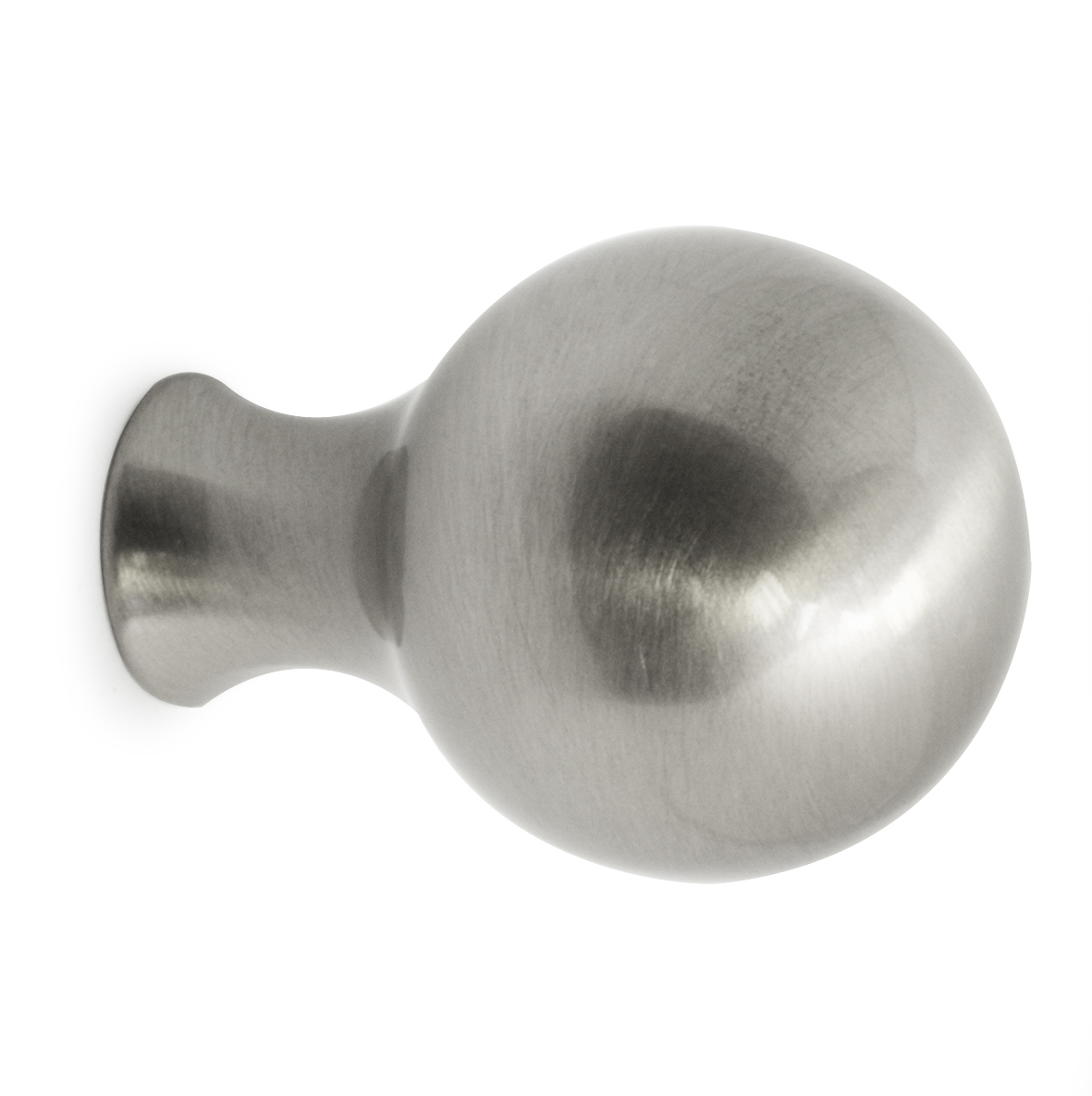 Hnúður William Habo burstað nikkel 1 stk í pk