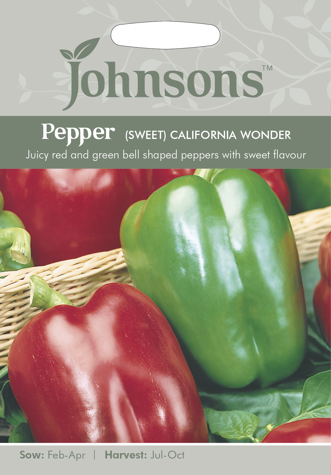 Fræ Pepper (Sweet) California Wonder