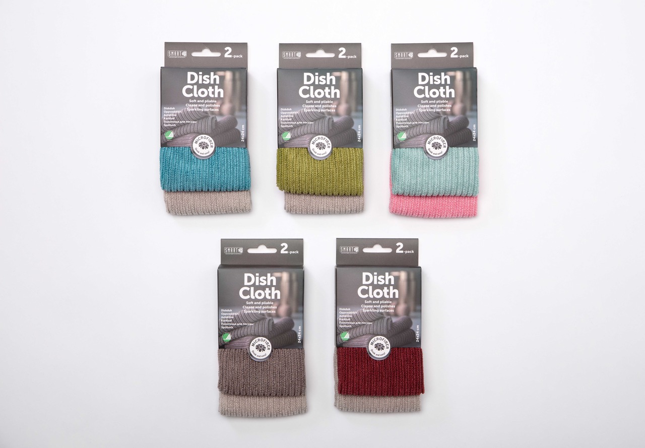 Borðtuskur Microfber, grá/grá