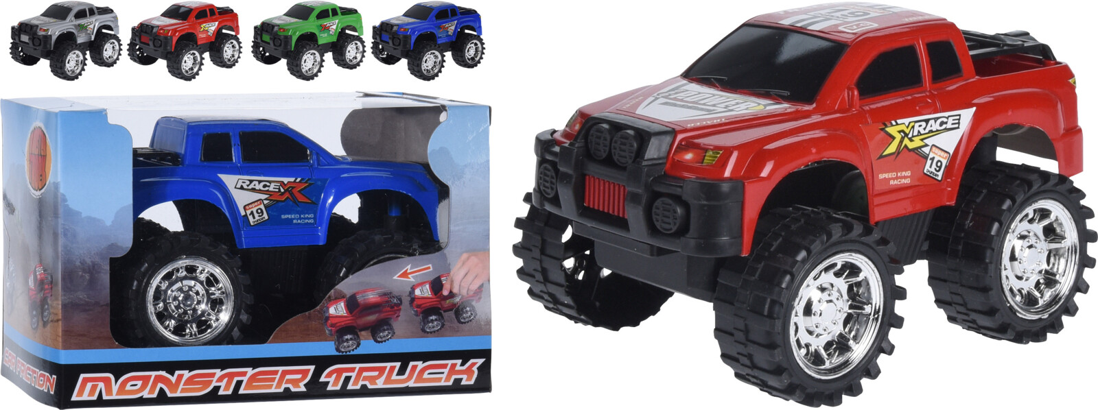 Torfærubíll með núningskrafti