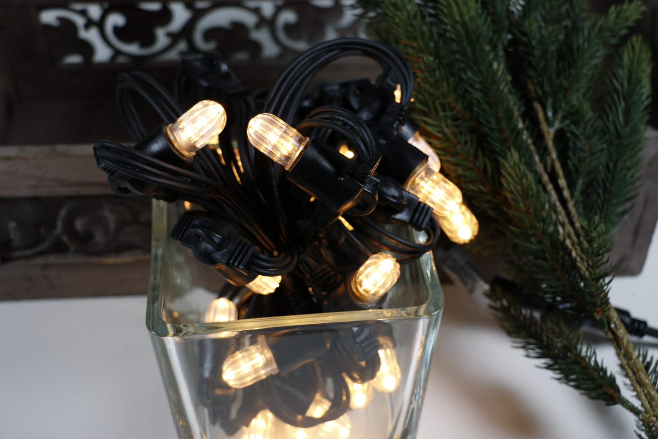 Útisería Frost Partý 20 LED hlý hvít samtengjanleg