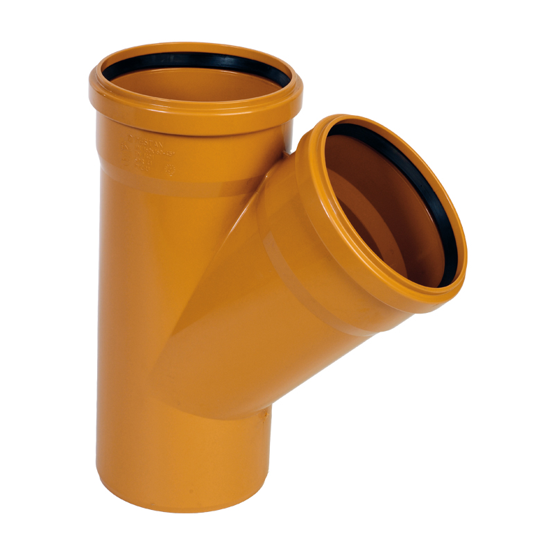 PVC GREIN 110/110MM 45°