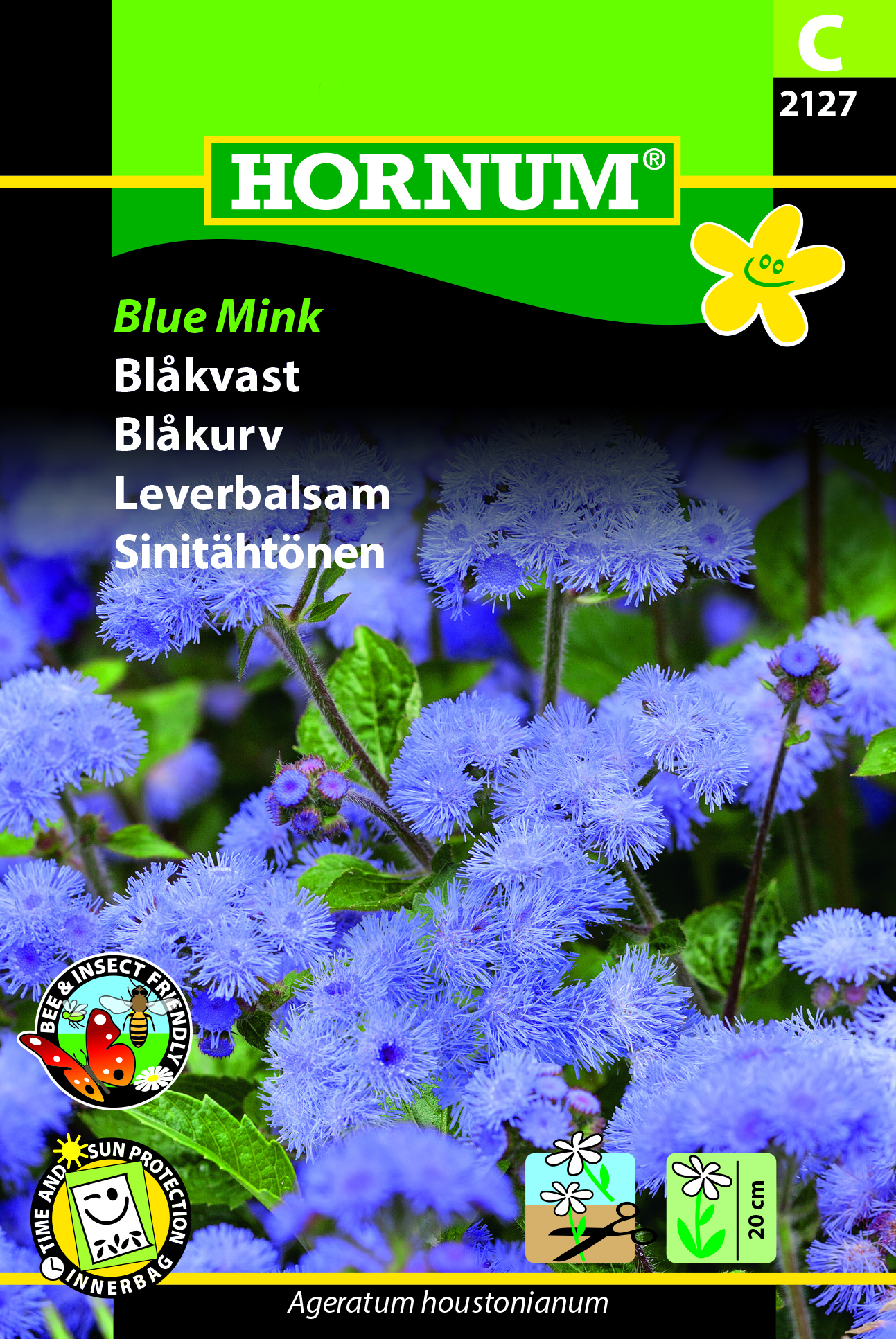 Fræ Bláhnoða Ageratum houstonianum Blue mink