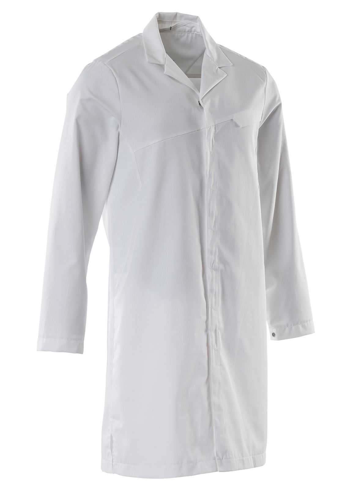 Vinnusloppur smelltur síður, hvítur M