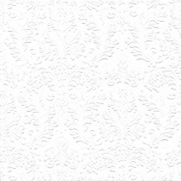 Servíettur Cameo Uni hvítar 33*33cm 16stk.