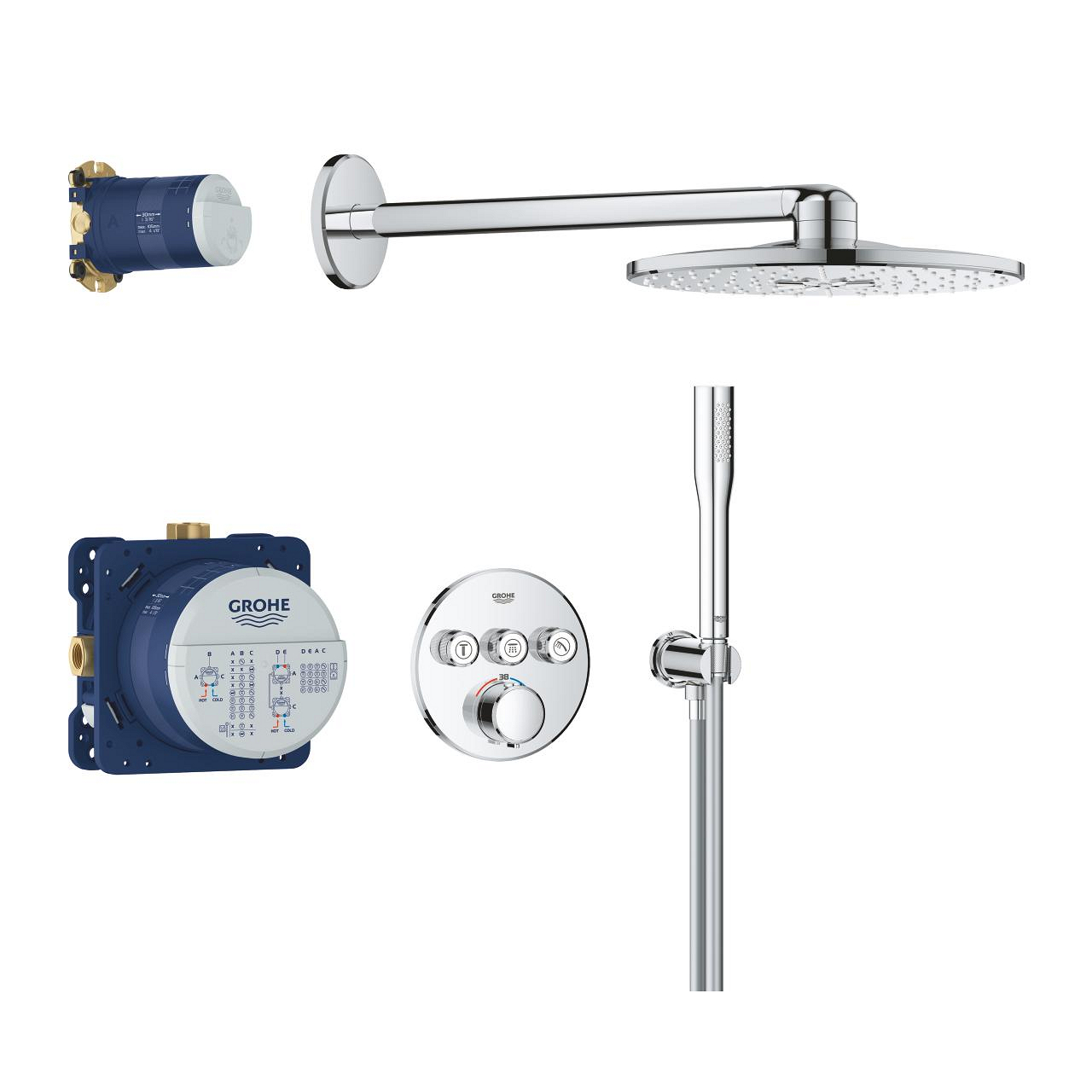 Innbyggt sturtusett Grohe Precision SmartCnt 310
