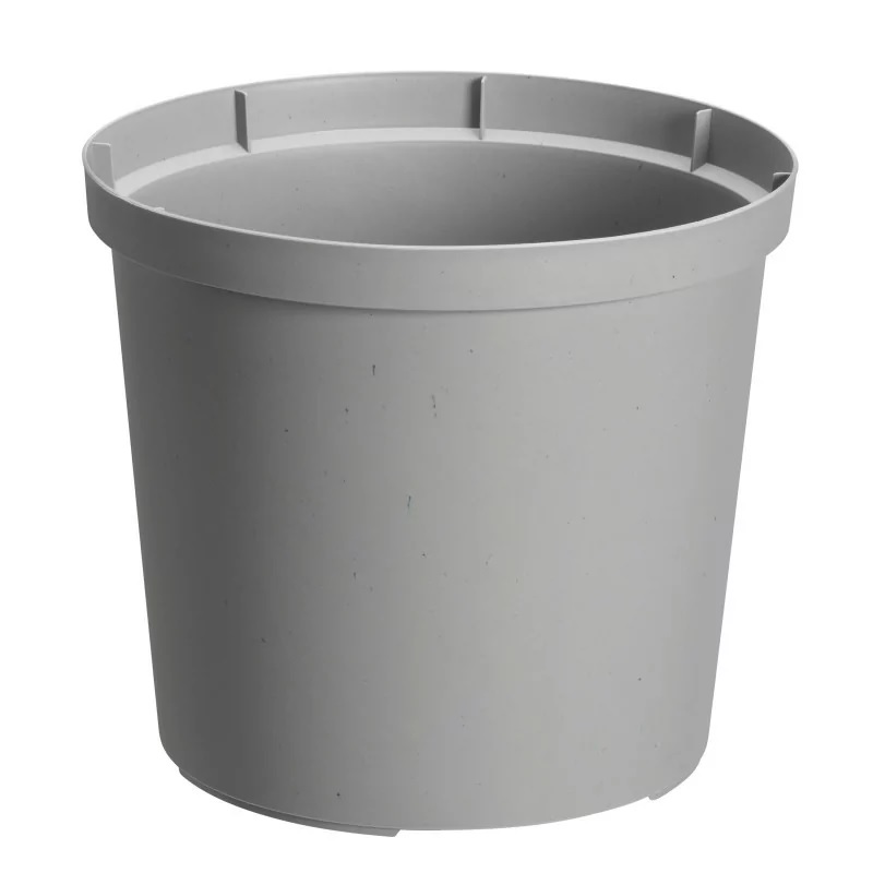 Plastpottur 12cm grár