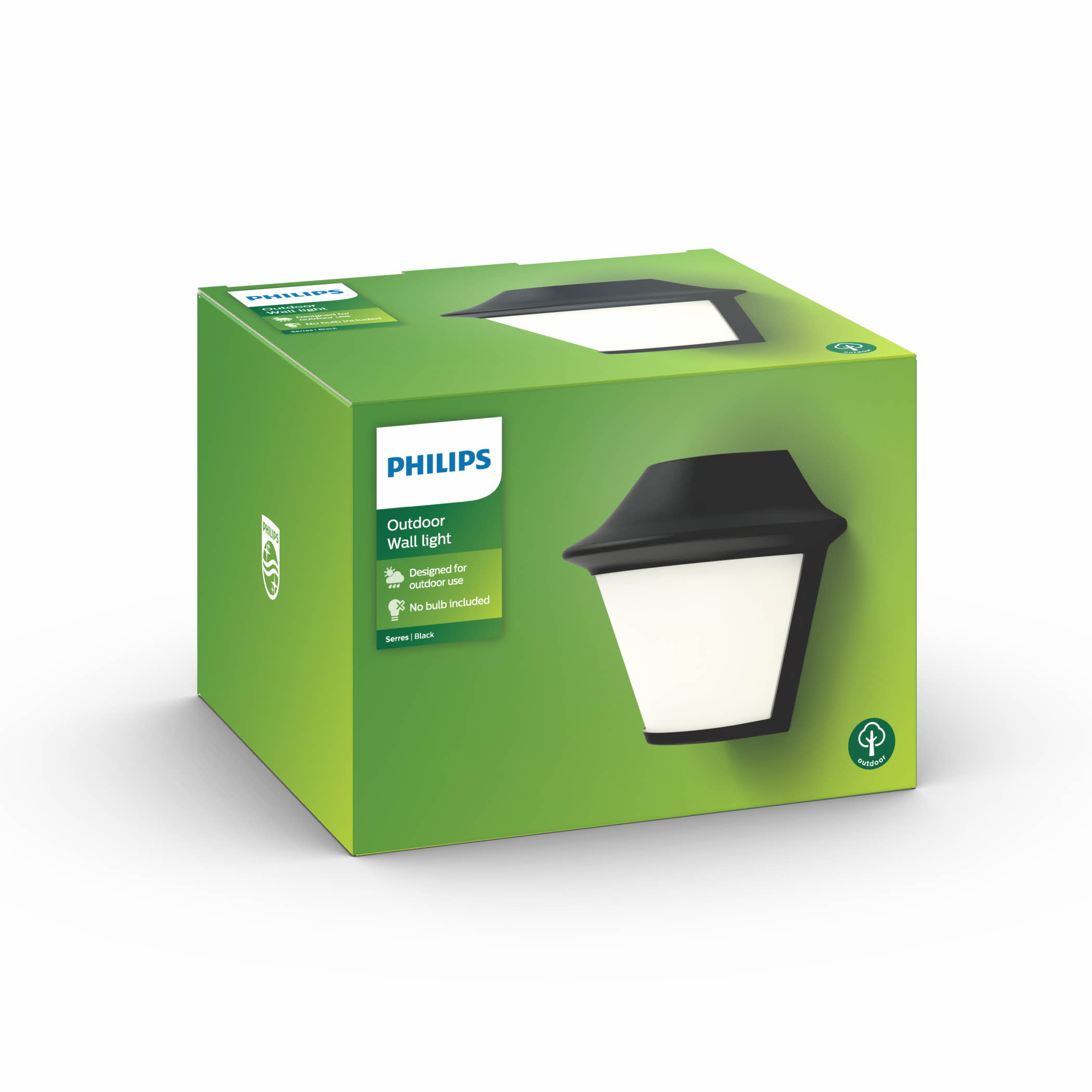 Serres Vegg Útiljós black 1 x 42W 230V