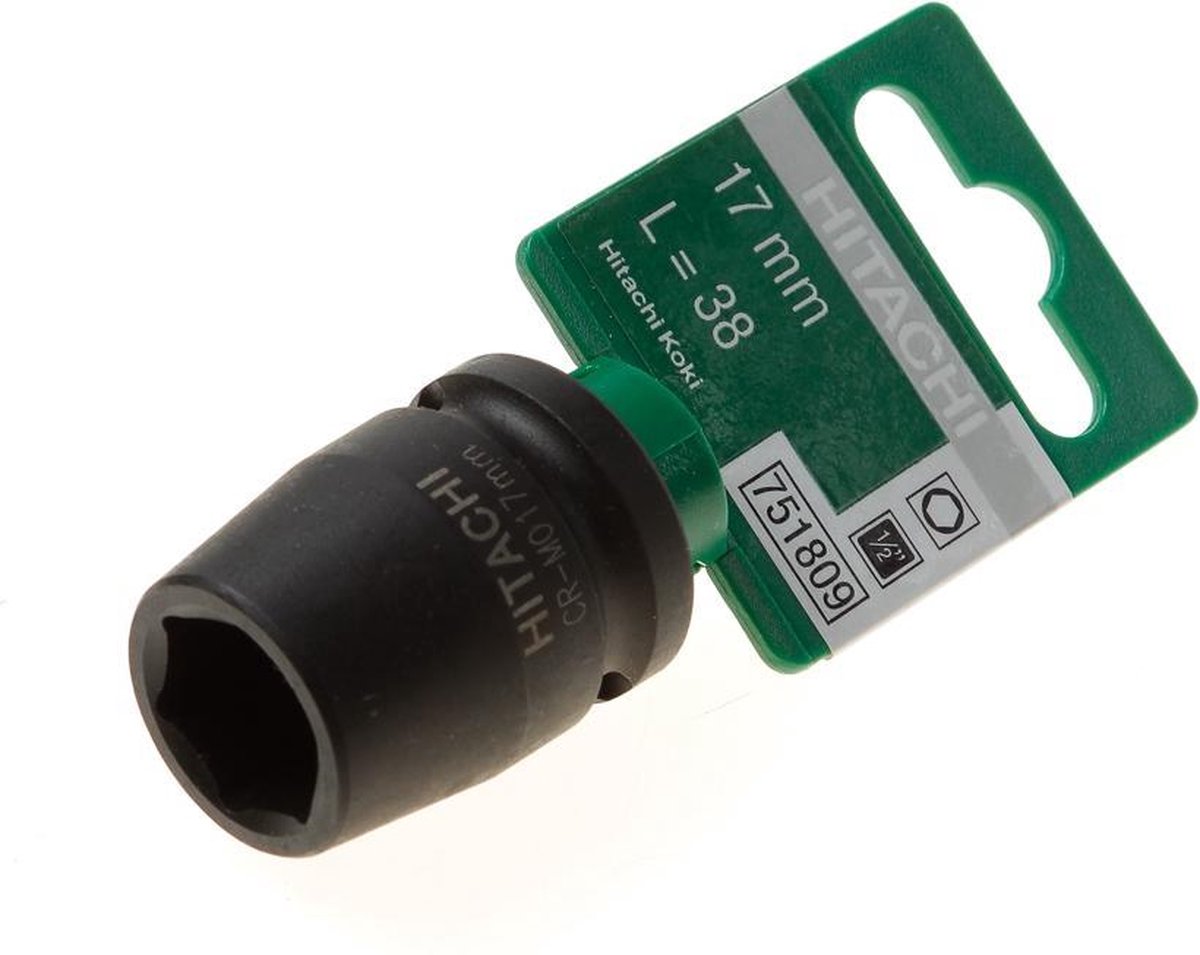 TOPPUR 17MM HERTUR SVARTUR 1/2"**