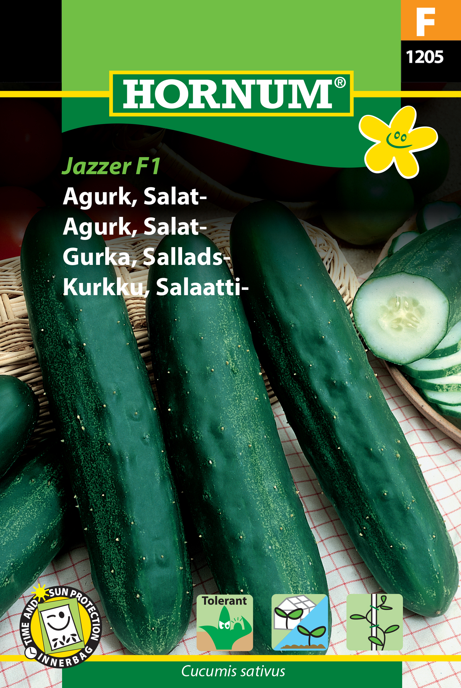 Fræ Agúrka Cucumis sativus Jazzer F1