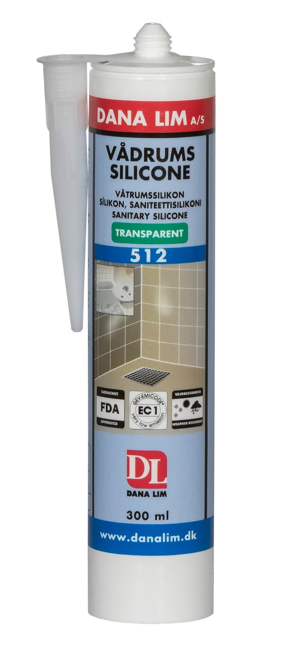 Silikon DL votrúms 512 glært 300ml