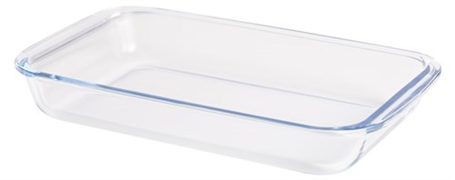 Eldfast mót, glært  34*20*5 sm