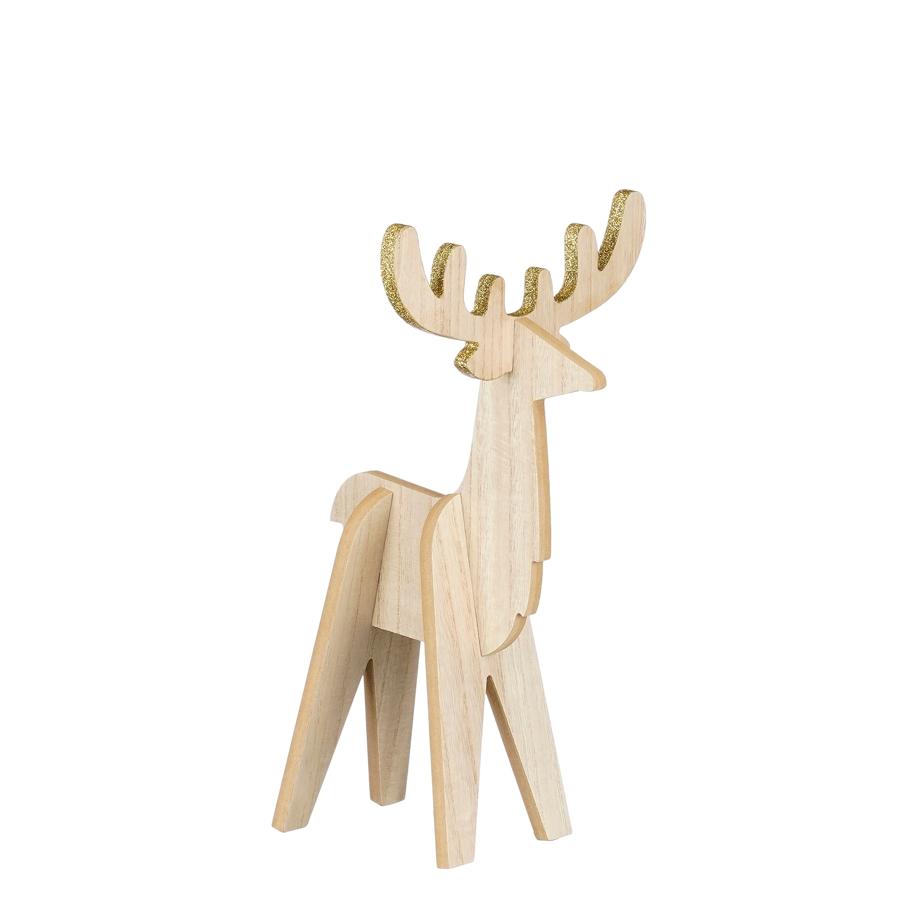 Hreindýr úr við 18,5*19*h34cm