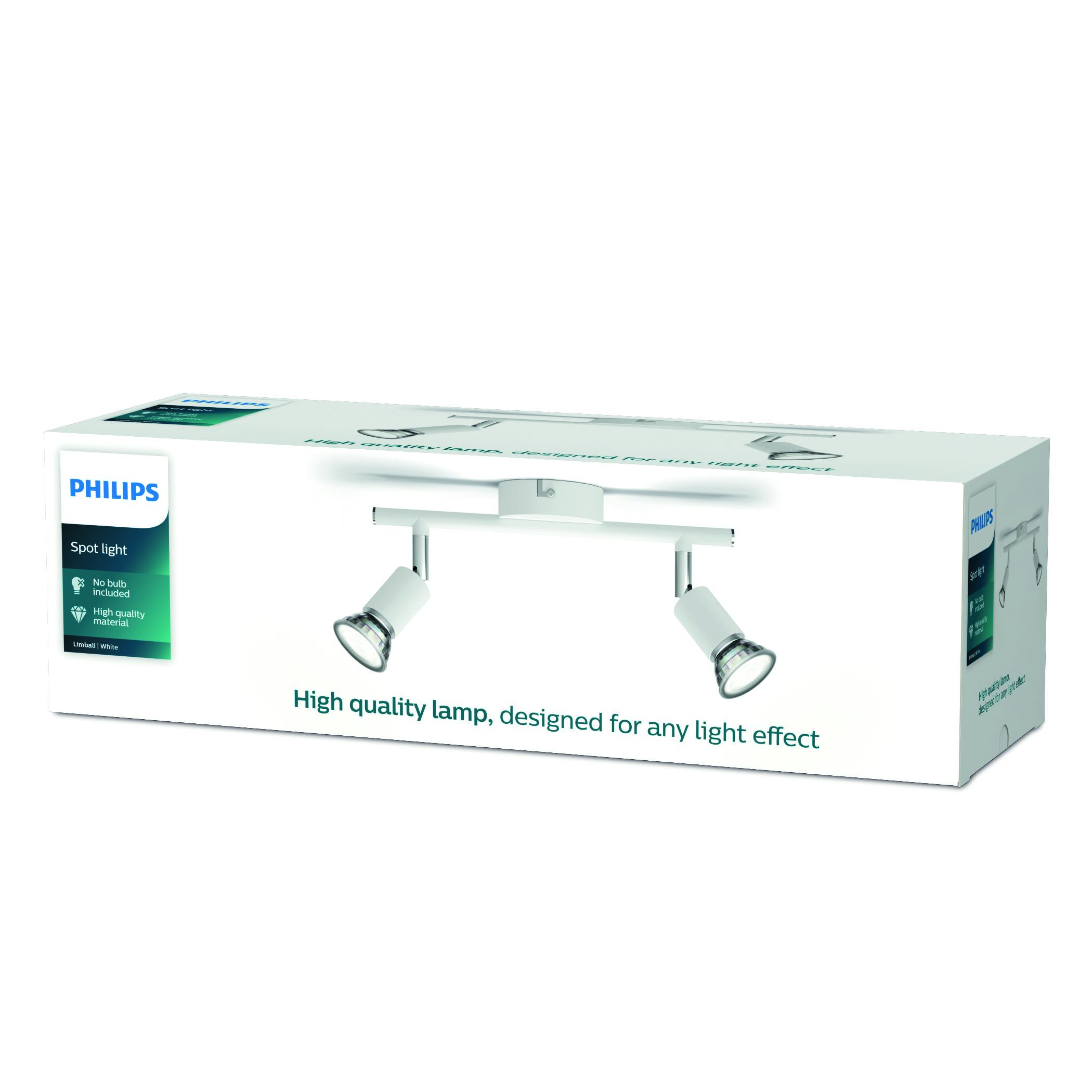 Limbali kastari 2x50W hvítur