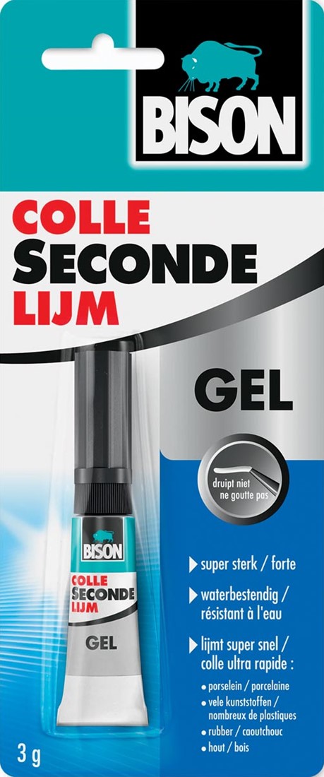 BISON POWER GLUE GEL 3G - FLJÓTVIRKT GEL