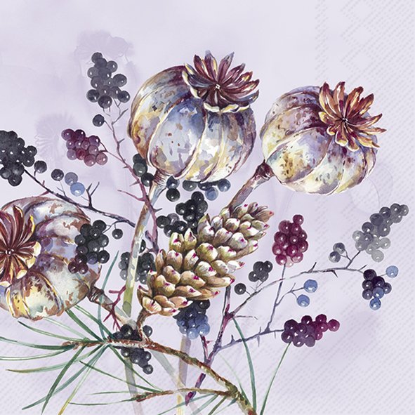 Servíettur 33*33cm Amara violet