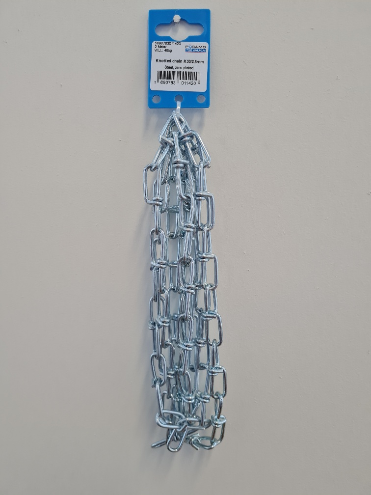 Lampakeðja K30 króm 2m