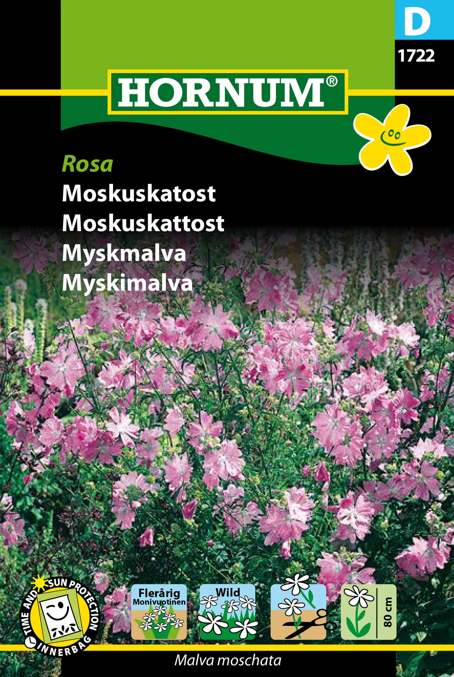 Fræ Moskusrós Malva moschata Rosa